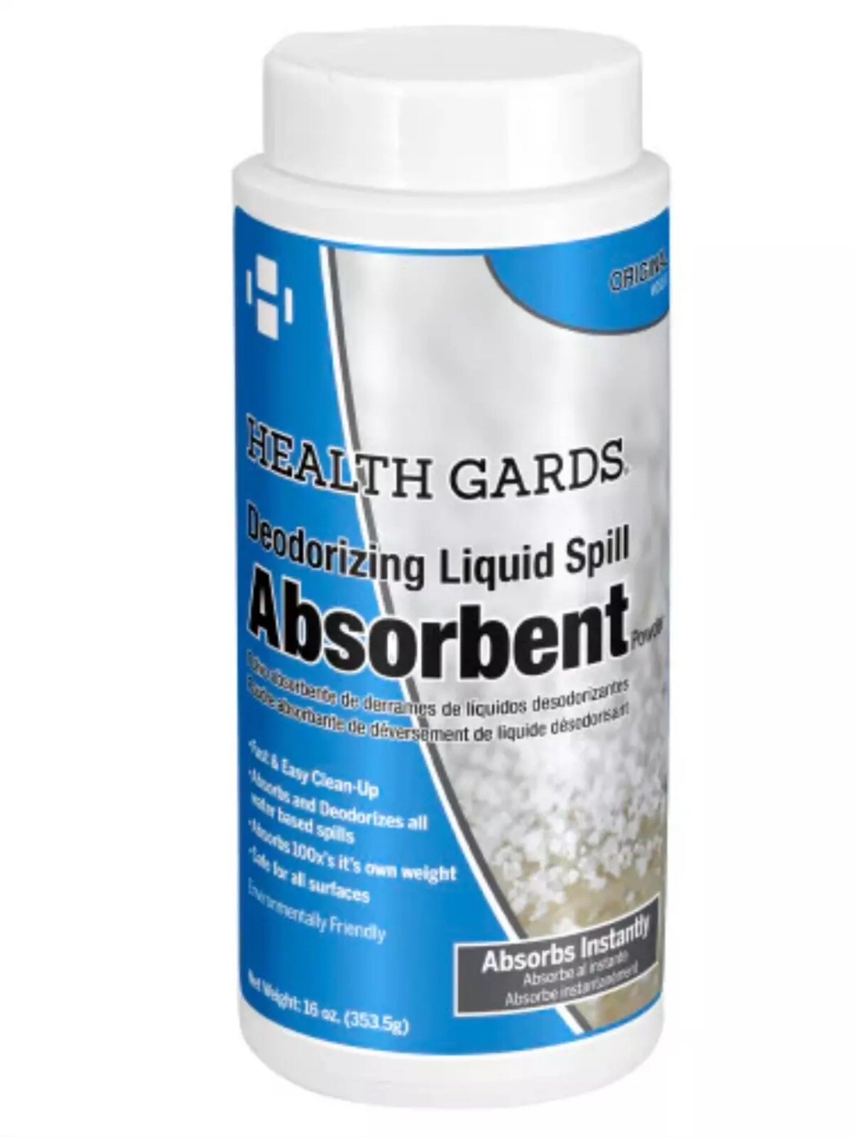 Health Gards Absorbent Deodorizing Liquid Spill, 16 oz