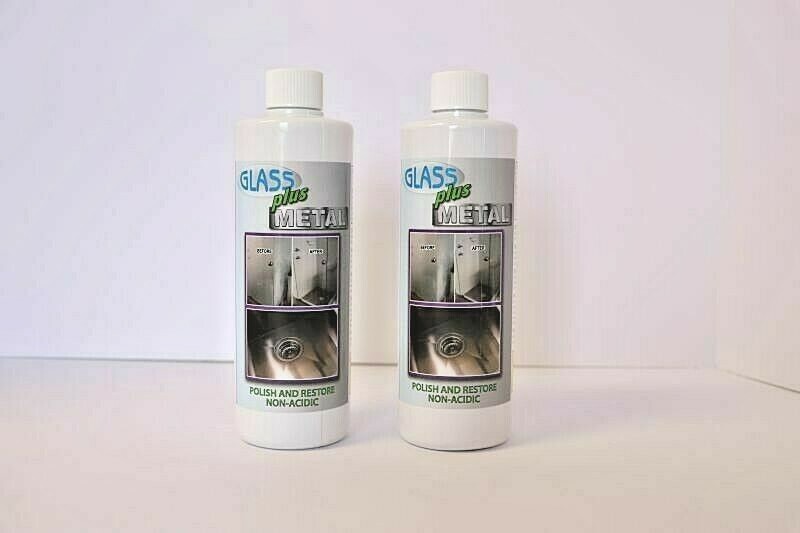 Hard Water Deposit Remover – Glass Plus Metal for Shower Glass & Stainless