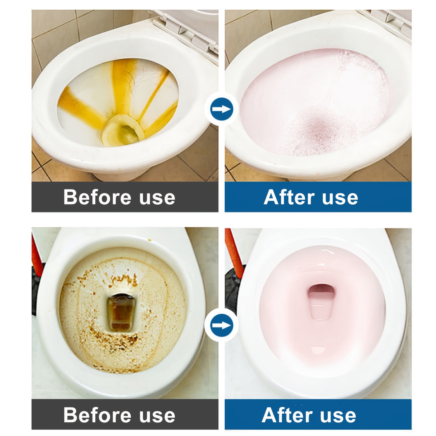 Hands-Free Compact Cost-Effective Bowl-Safe Toilet Cleaning Effervescent Tablets