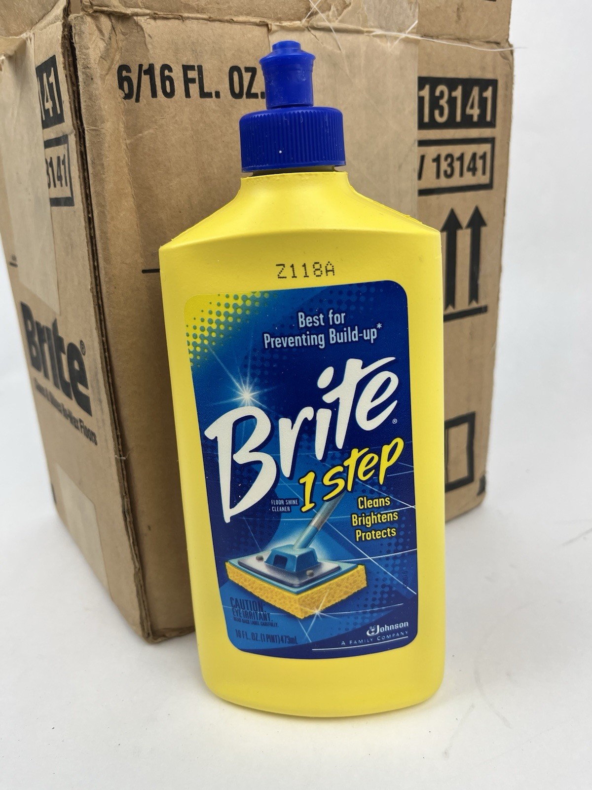 6x Brite Floor Shine 1 Step Cleaner 16 Fl Oz New Old Stock Discontinued- Case
