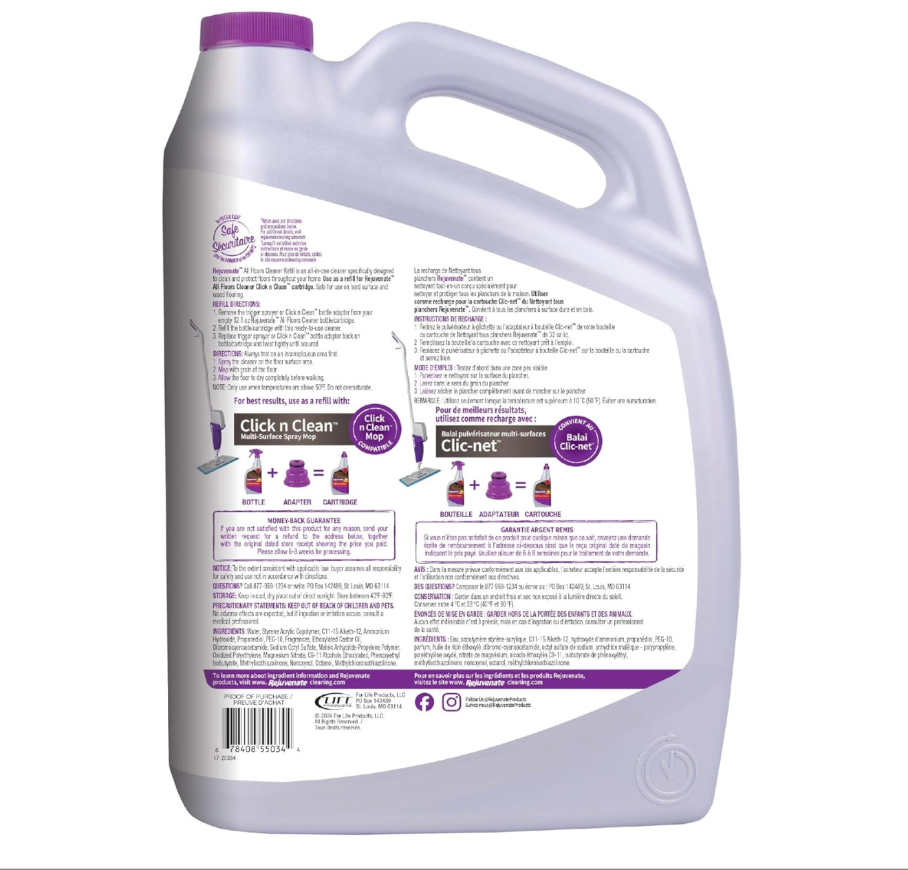 All Floors Cleaner Refill, Breaks Down Dirt and Grime, Cleans and Protects Floor
