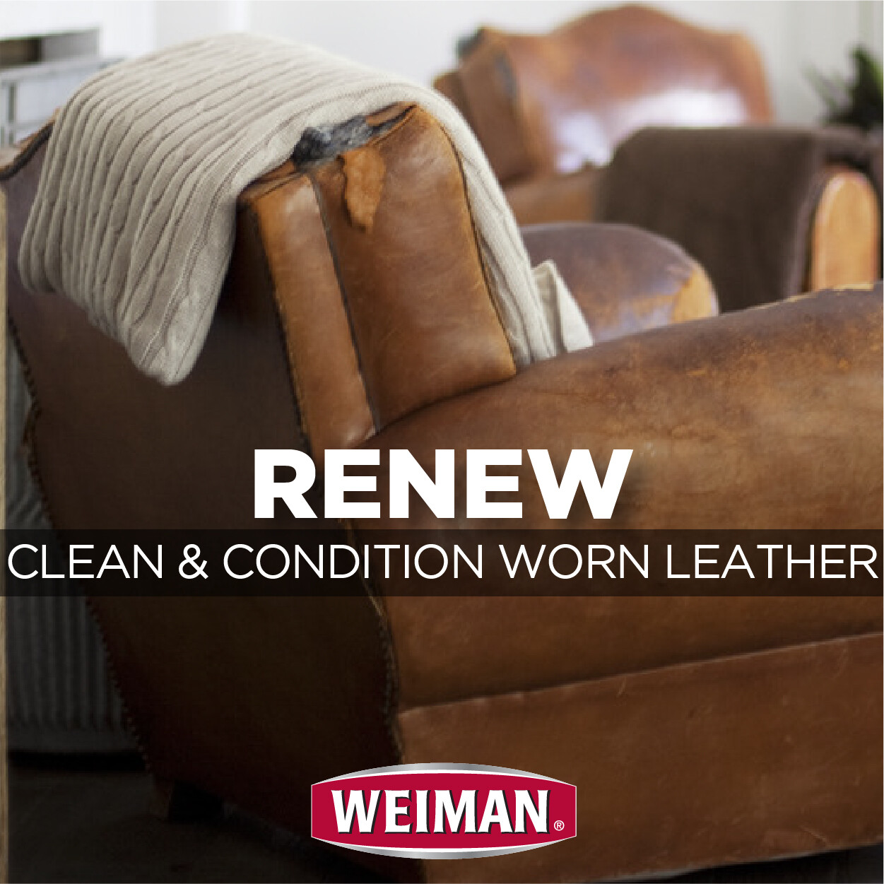 Weiman LEATHER CONDITIONER CLEANER Protect Restore Car Auto Seat Shoe Sofa 12oz
