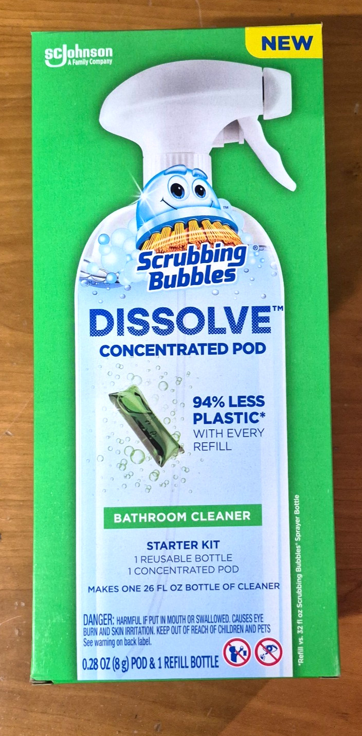 SC Johnson Scrubbing Bubbles Dissolve Concentrated Pod Bathroom Cleaner LOT/3