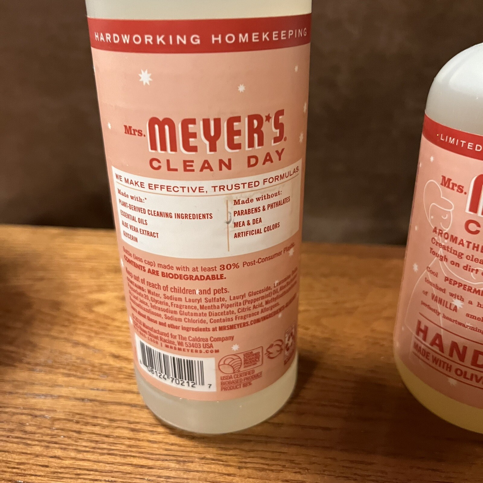 Mrs. Meyer’s Clean Day 16 Oz. Peppermint Liquid Dish Soap + 12.5 oz Hand Soap