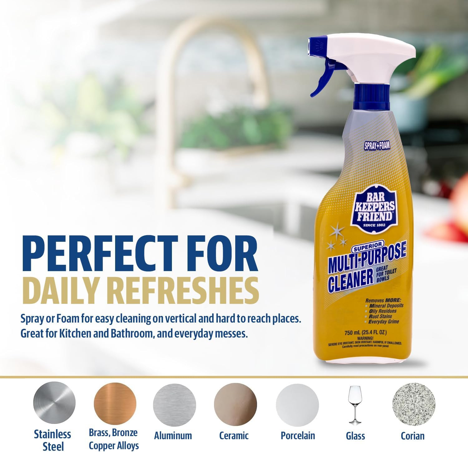 Soft Cleanser (26 Oz) MORE Spray + Foam (25.4 Oz) Multipurpose Cleaner Bundle, S