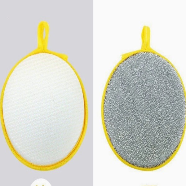 4pieces Double-Sided Scouring Pads Dish Pan Washing Sponge Kitchen Cleaning Tool