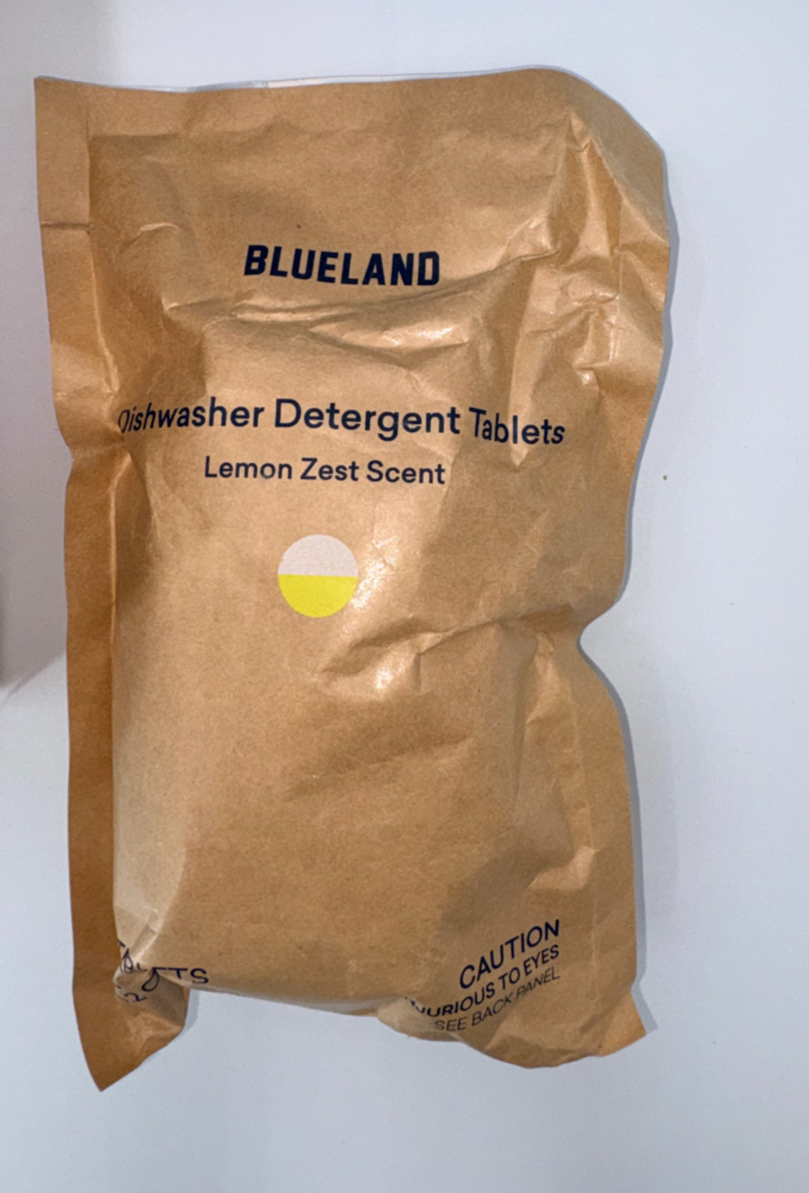Blueland Dishwasher Detergent Starter Set Fragrance Free 60 Tabs + Tin-NEW