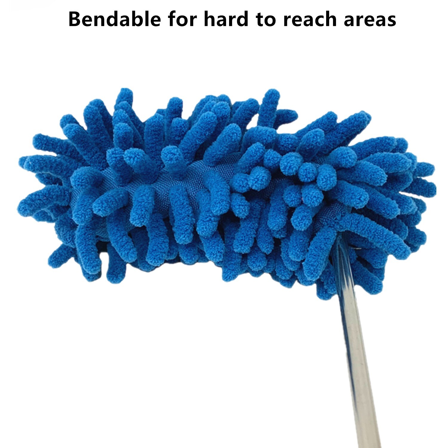 2 Pc Soft Microfiber Duster Cleaning Tool, Extendable & Bendable, Random Color