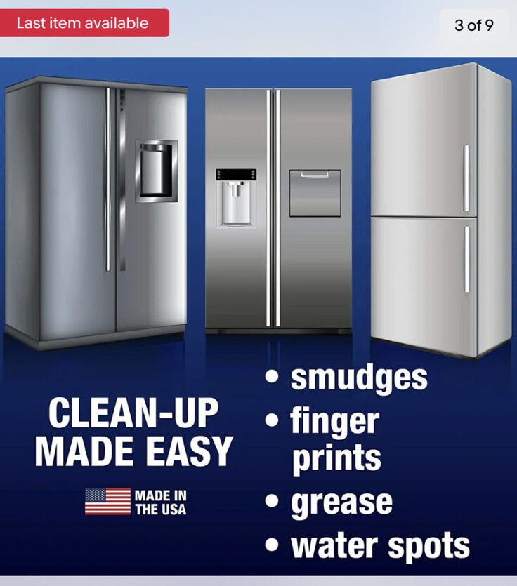 Miracle Brand STAINLESS STEEL APPLIANCE RANGE Cleaner Degreaser 16oz Lime Spray