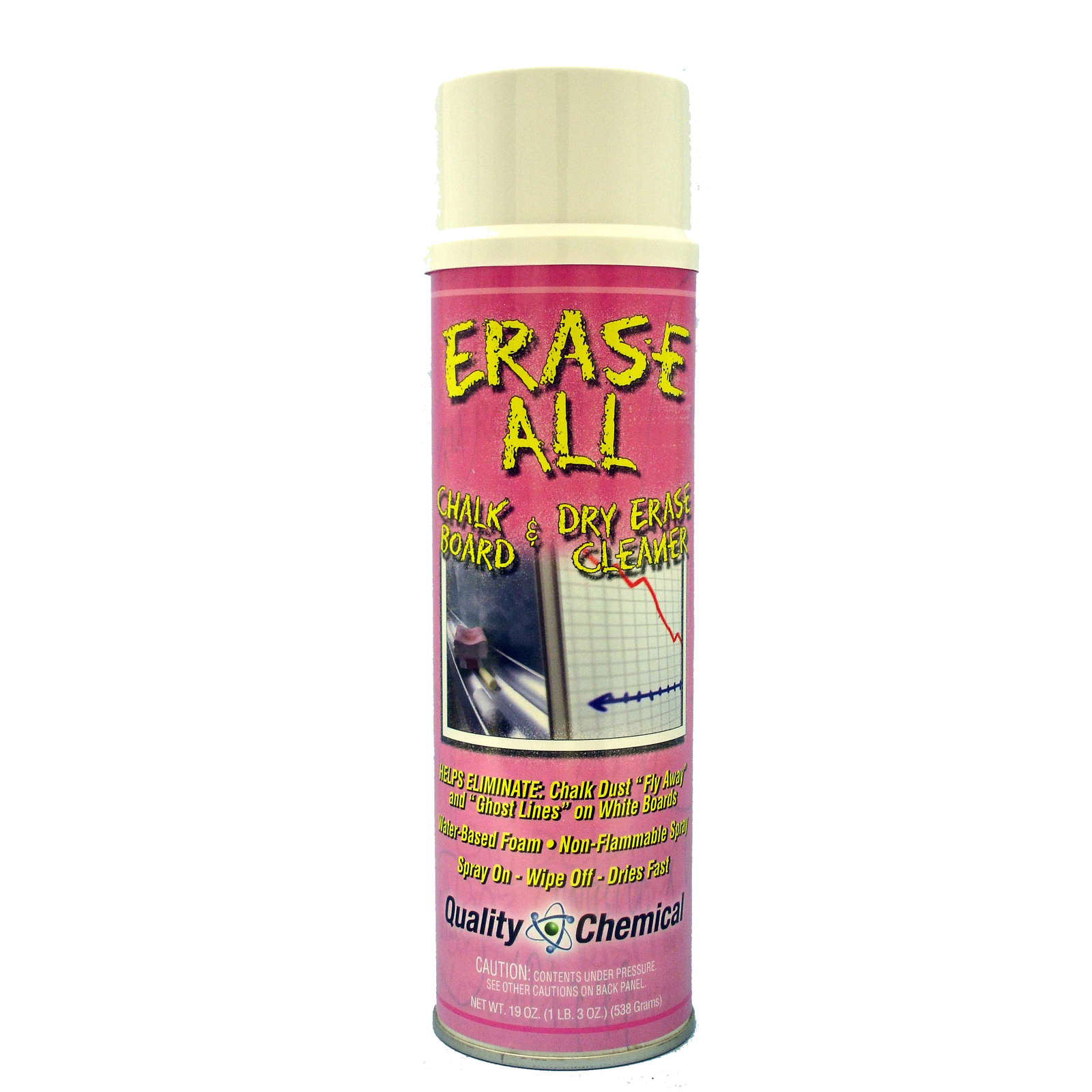 Erase All Non-Toxic Whiteboard & Chalkboard Cleaner – Case of 12