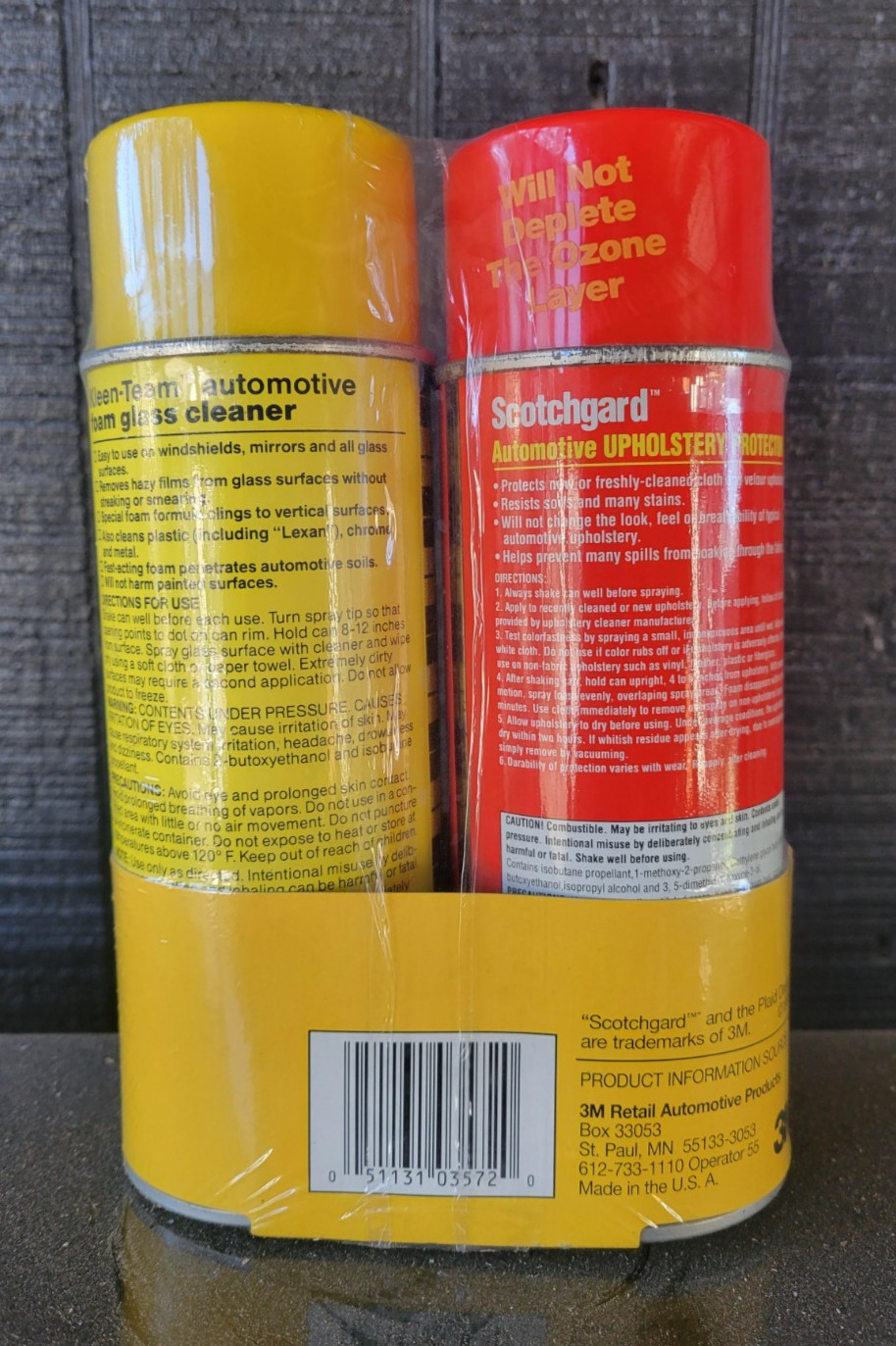 Scotchguard Upholstery Protector Kleen Team Glass Cleaner Combo Pack 3m 3572B