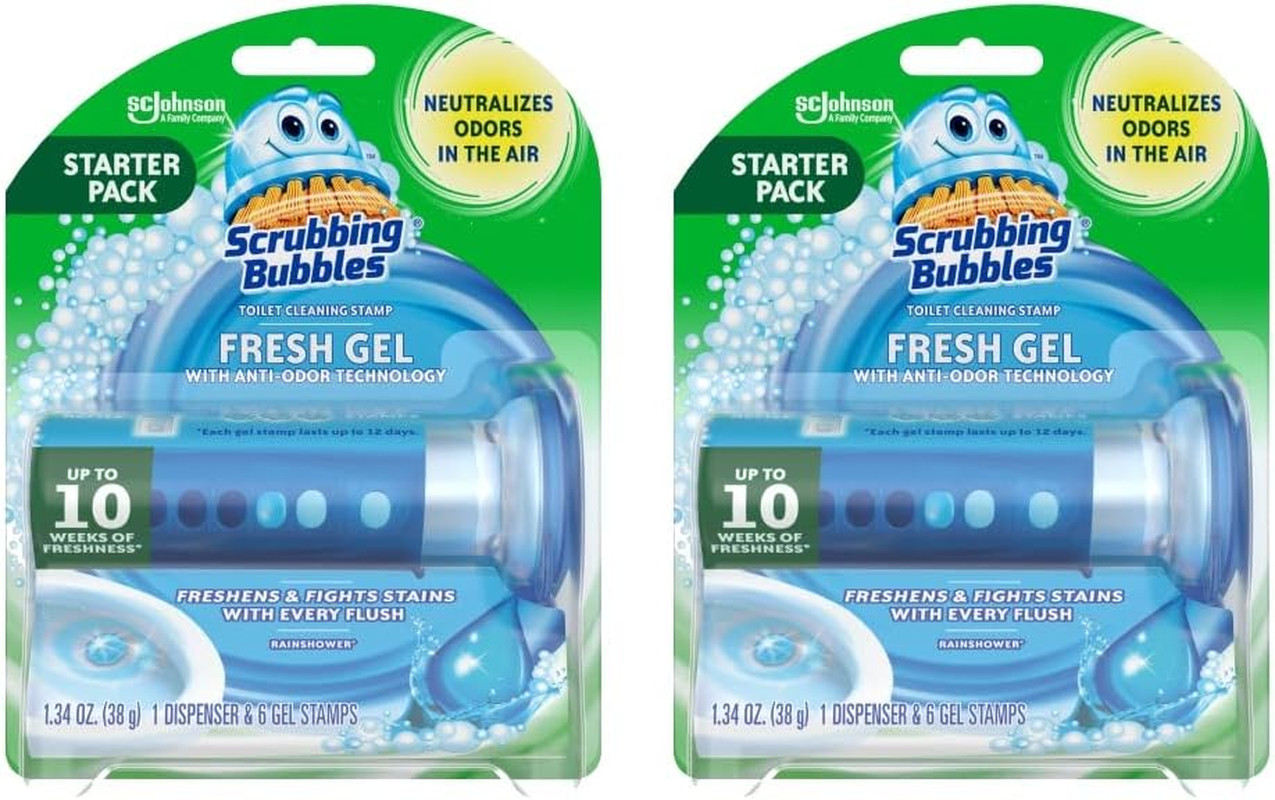 Scrubbing Bubbles Fresh Gel Toilet Bowl Cleaning Stamps, Helps Keep Toilet Clean