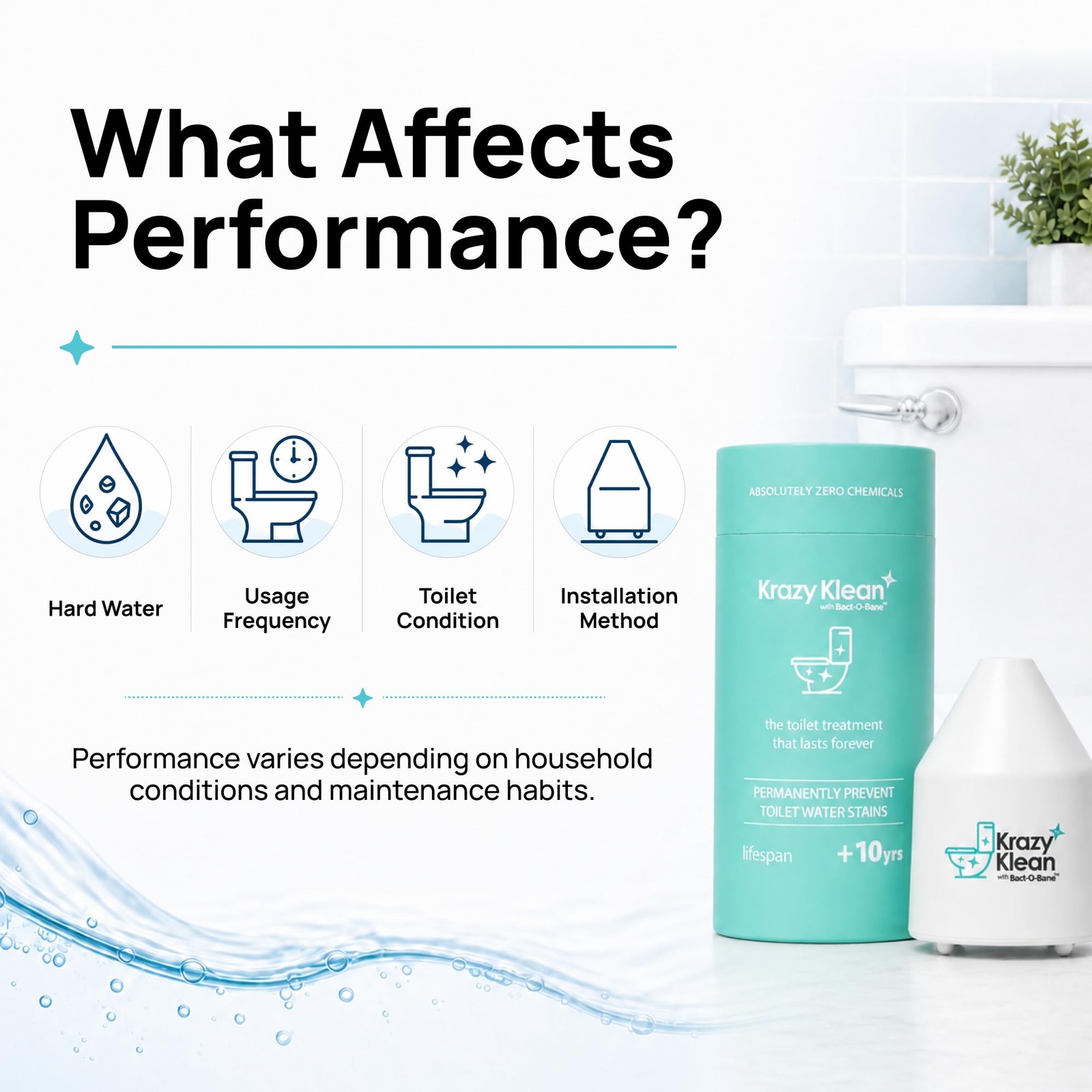 Krazy Klean Automatic Toilet Tank Cleaner – Continuous Flush Cleaning System …