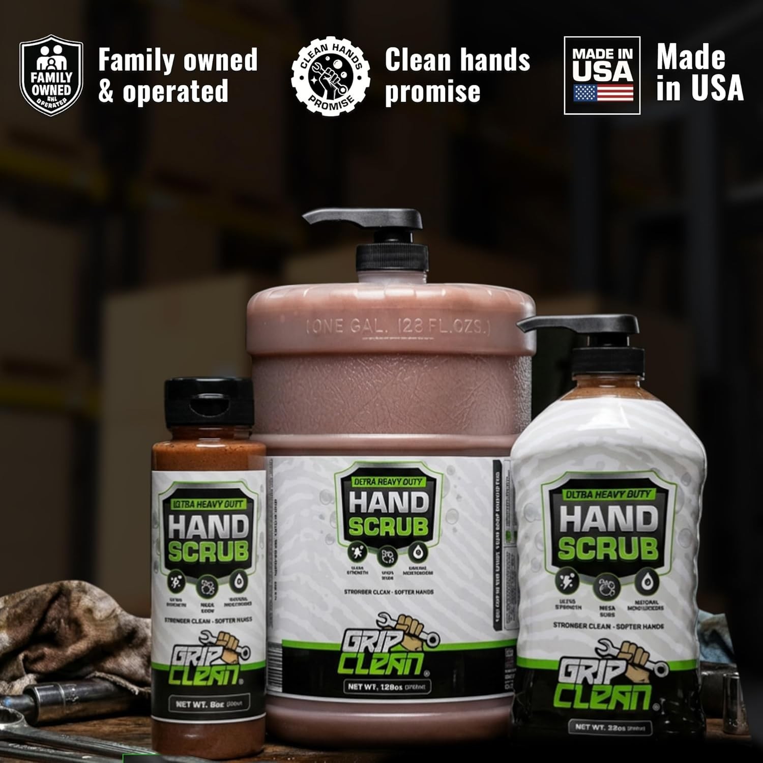 Natural Pumice & Clay Hand Cleaner – 32oz for Automotive and Industrial Use