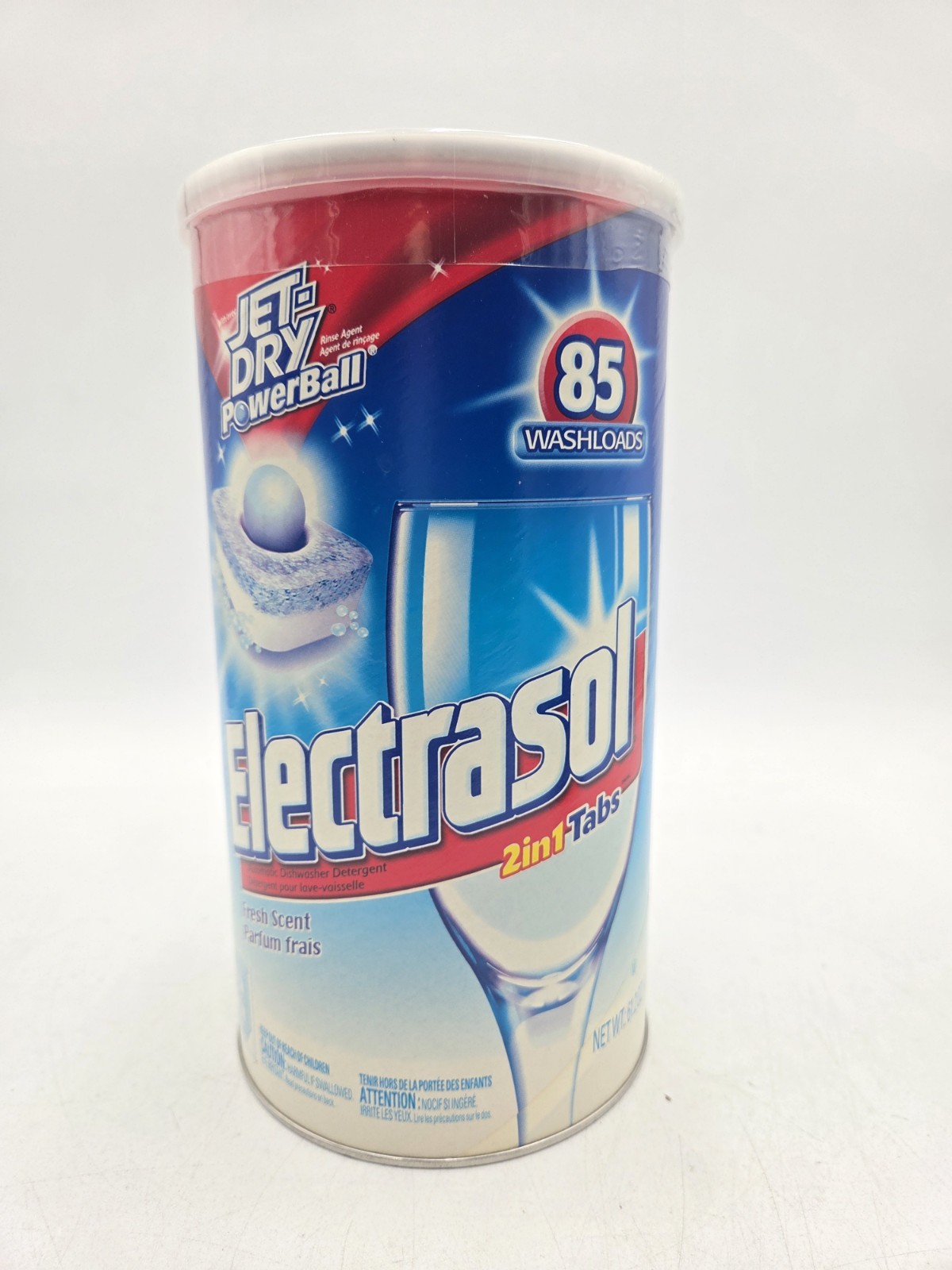 Vintage Electrasol 2-in-1 Tabs with Jet-Dry Powerball 85 Tabs Sealed Tub