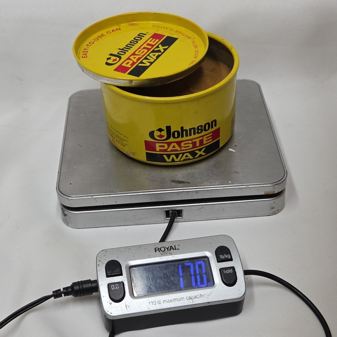 SC Johnson Paste Wax Original Formula 80-90% Full Weight Is 17 Oz