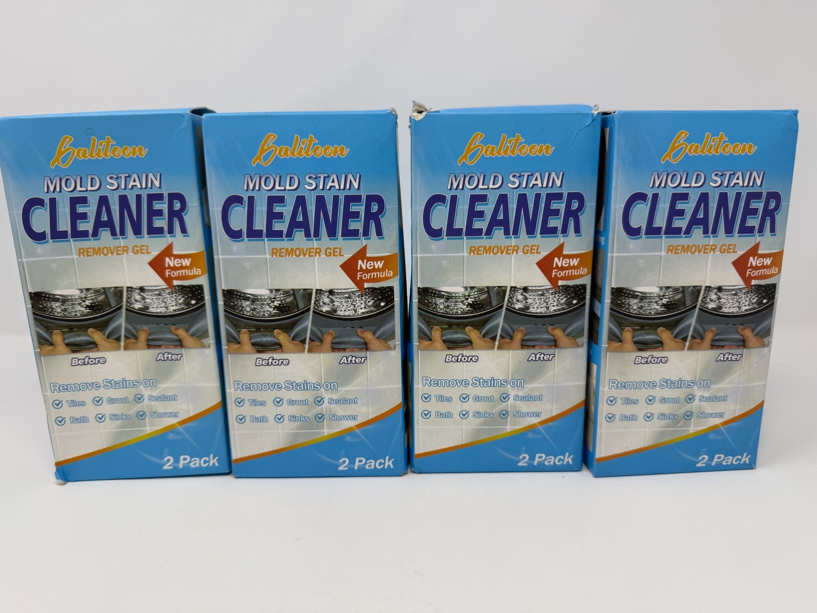 Lot of 4 Galitoon Mold Stain Remover Gel Cleaner Heavy Duty Front Loader