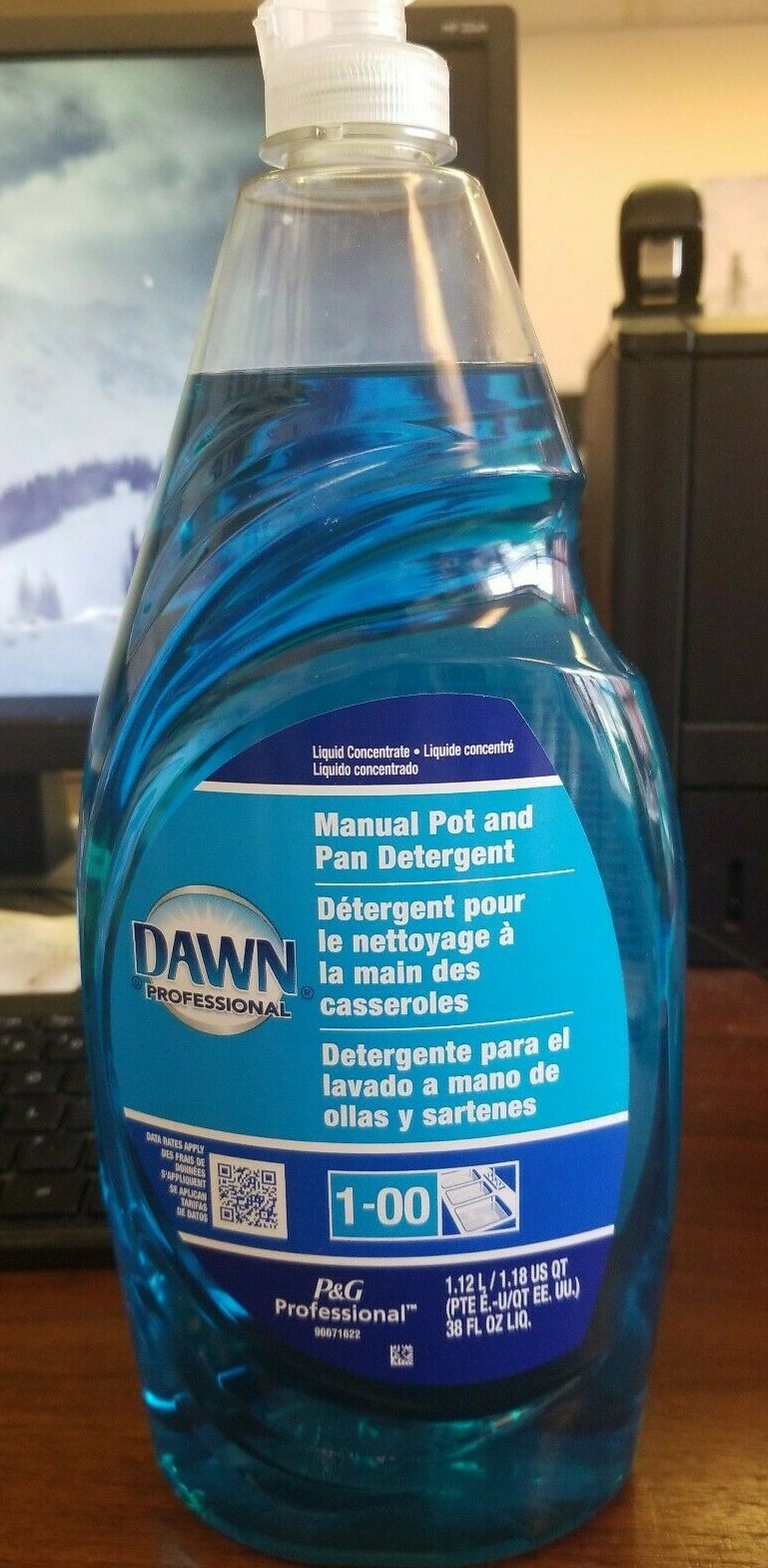 (ONE BULK CASE) DAWN ULTRA CONCENTRATED DISH WASHING LIQUID, (8-38 oz BOTTLES)