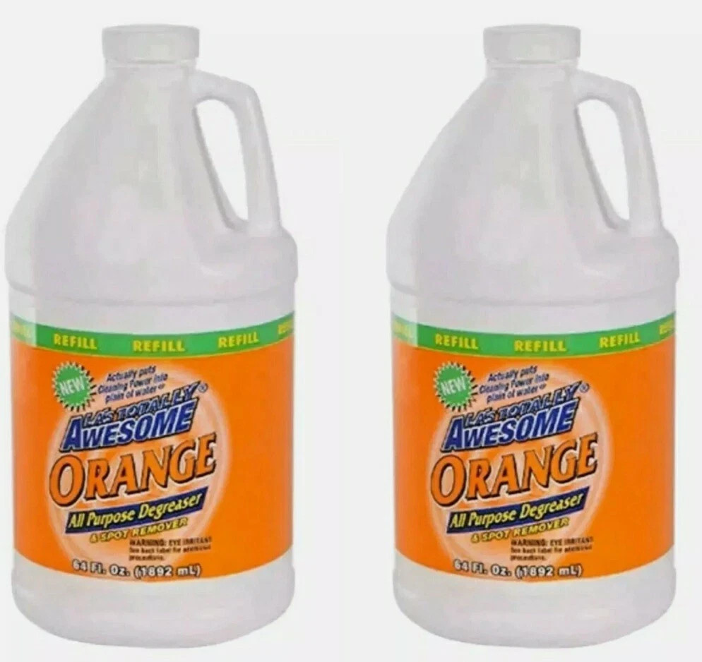 2 X of LA’s Totally Awesome Orange All Purpose Degreaser & Spot Cleaner 64 Oz Ea