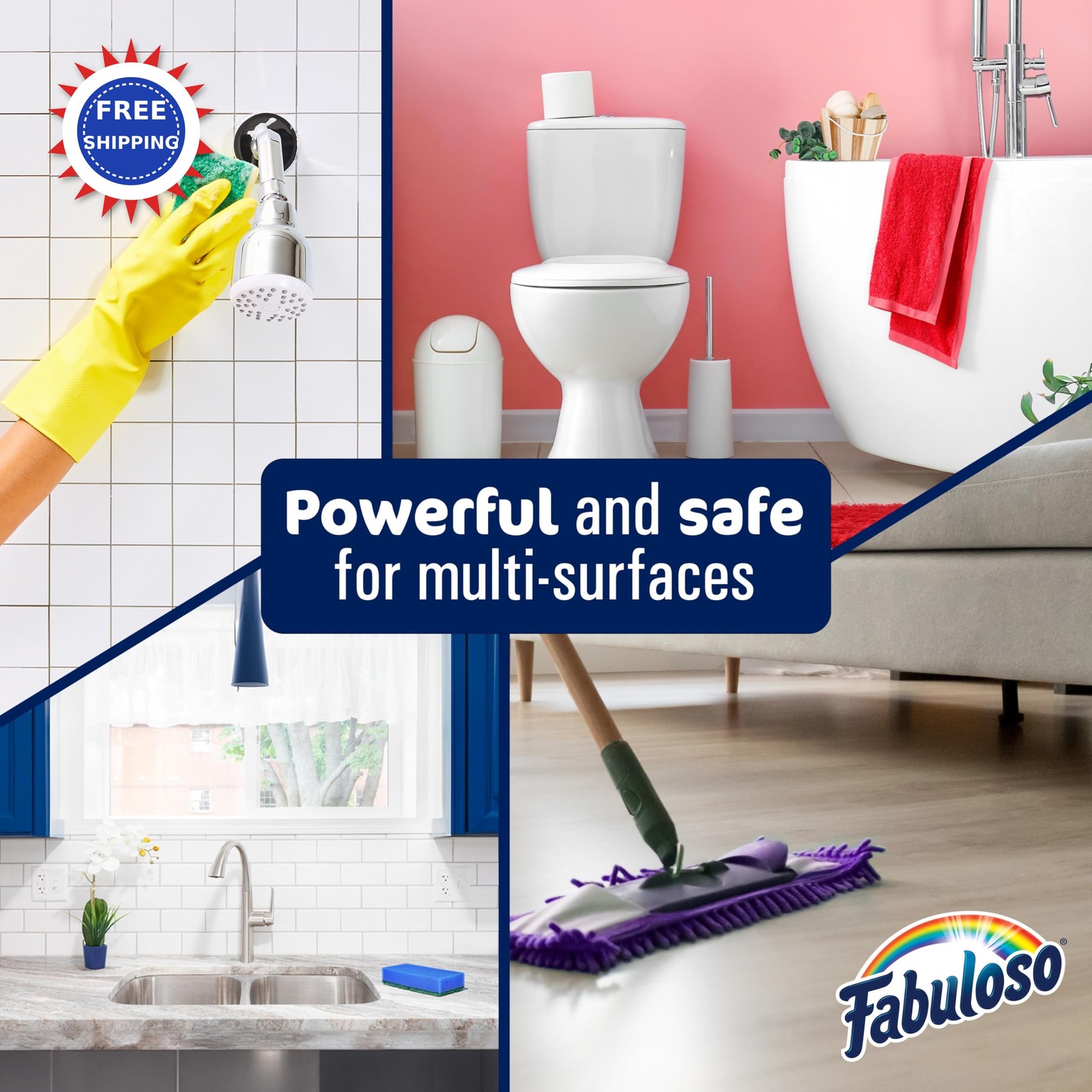 Cleaner Multi Purpose 56 Fl Oz Fabuloso Concentrated Formula Lemon
