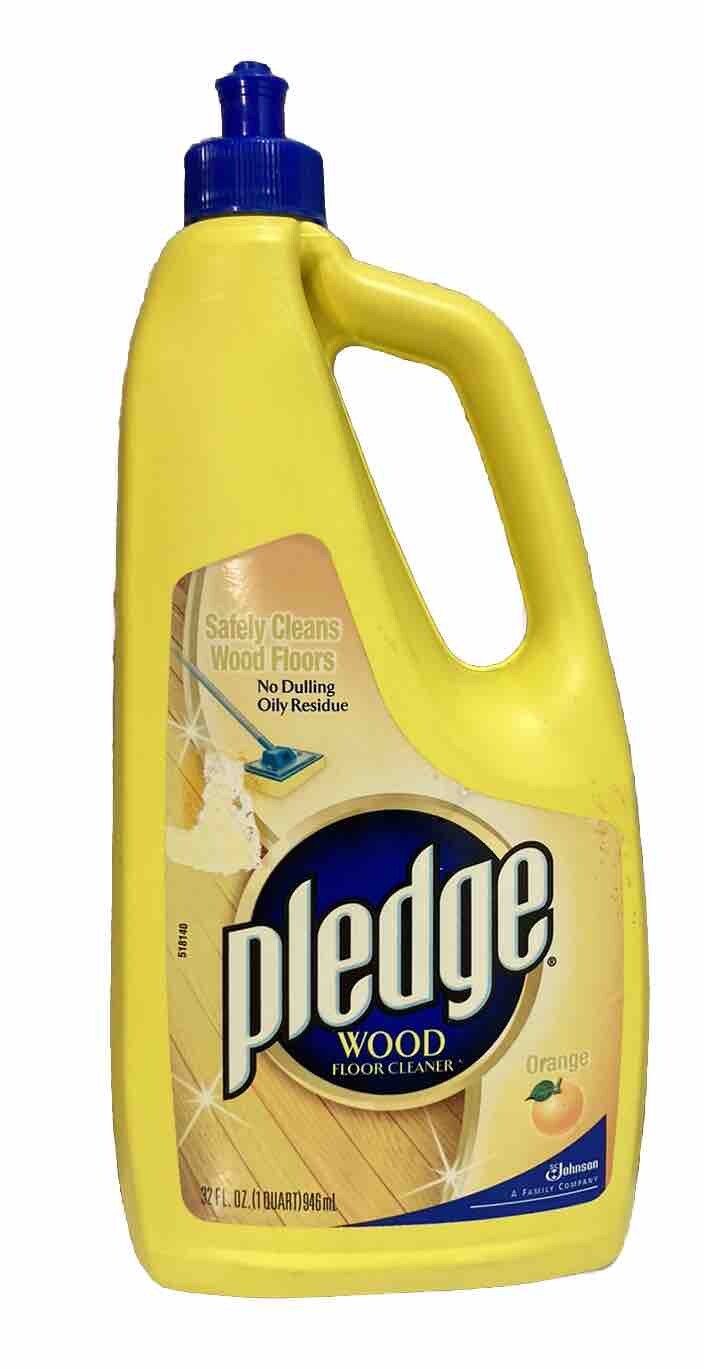SC Johnson PLEDGE Orange Scent Wood Floor Cleaner No Dulling/Oily Residue 32 oz