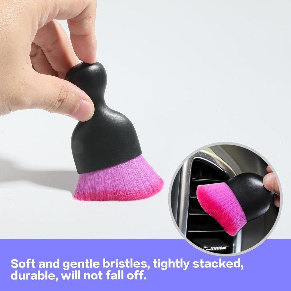 Car Interior Detailing Brush with Soft Bristle for Dashboard Cleaning Auto
