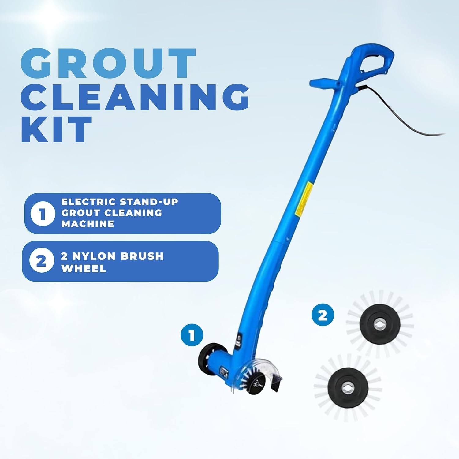 Powerful Tile and Grout Cleaning Machine – Easy Upright Operation for Home Use.,