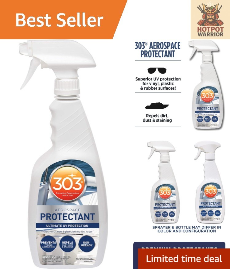 32 Fl. Oz. 303 Aerospace Protectant – Non-Greasy UV Shield for Marine Surfaces