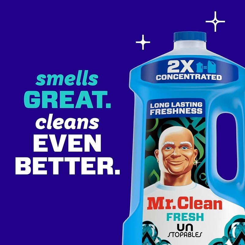 2X Concentrated Multi Surface Cleaner Cuts Dirt Grease Safe Wood Fresh Scent New
