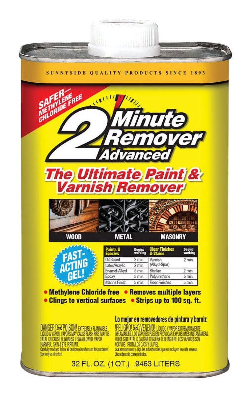 2 Minute Remover Advanced Paint & Varnish Remover, 32 Fl. Oz.