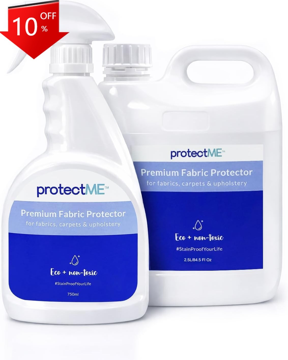 Fabric Protector Spray Bundle – 25.4 oz + 84.5 oz ,NEW