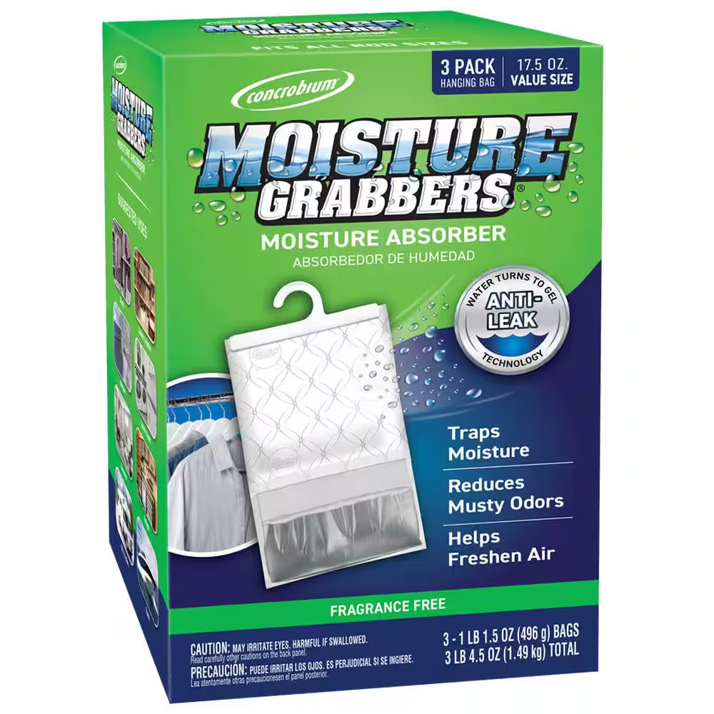 17.5 Oz. Moisture Grabbers Humidity Absorbing Fragrance Free Pouch Mold & Mildew