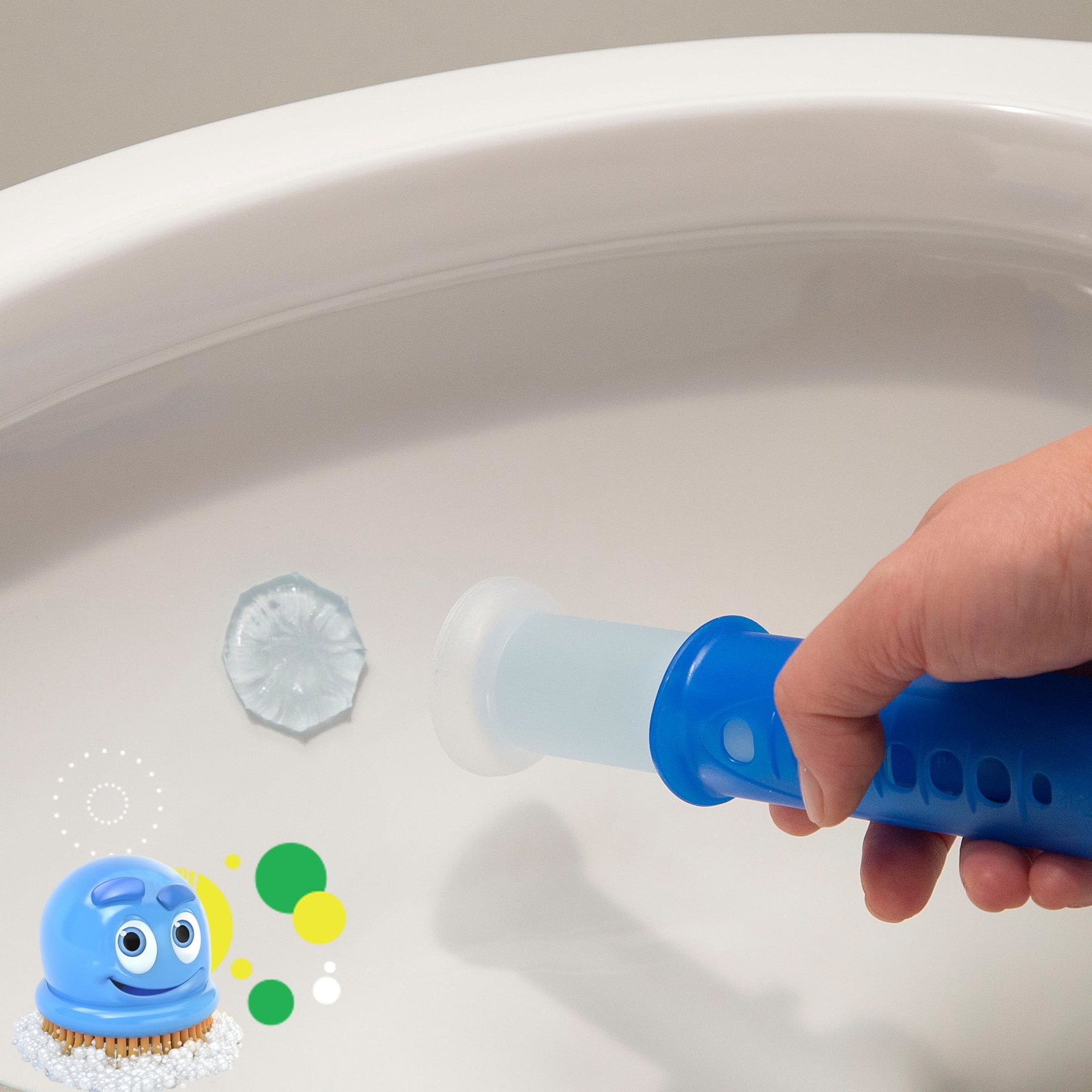 6 pk Fresh Gel Toilet Cleaning Stamp, Floral Fusion, Dispenser with 6 Gel Stamps