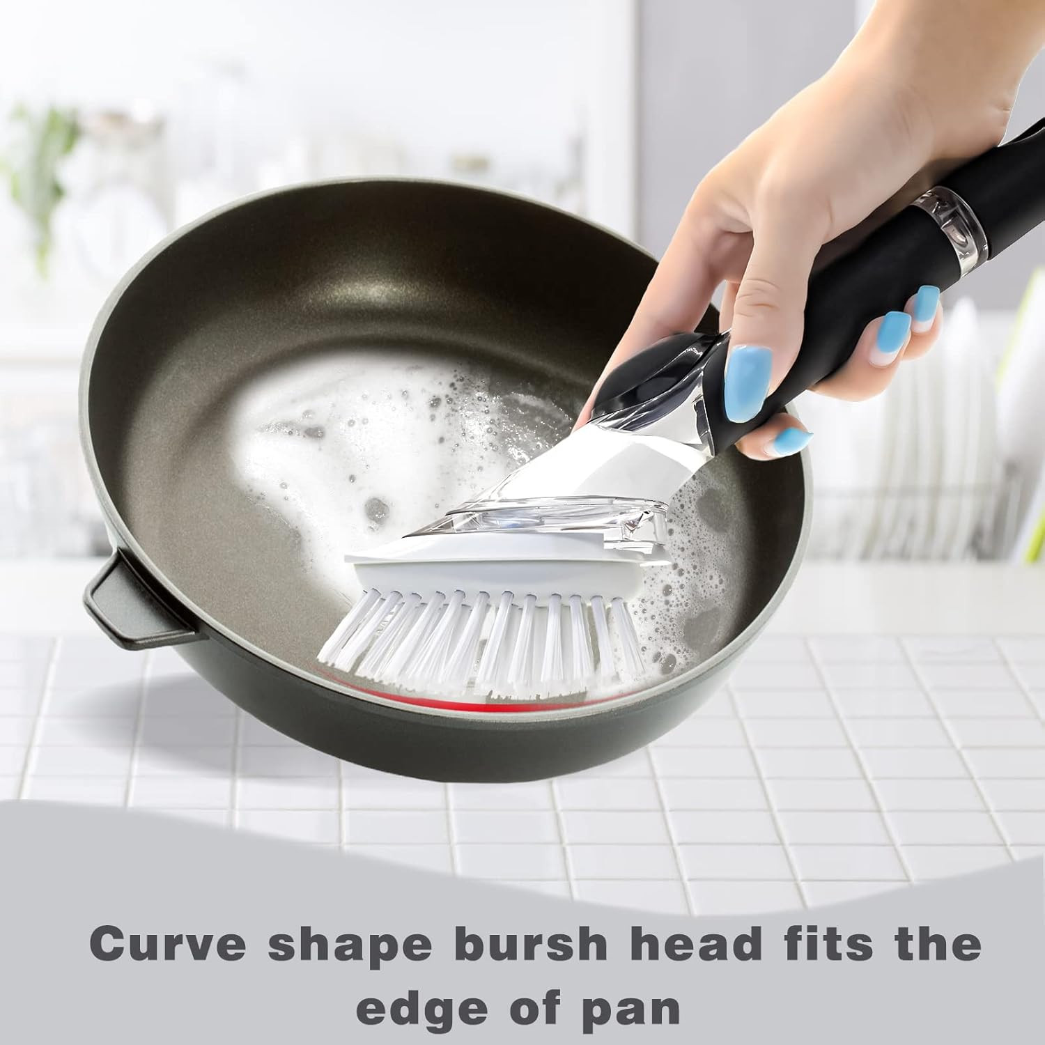 Brush Refills for OXO Dish Brush | 4 Pack Dish Brush Cleaning Soap Dispensing