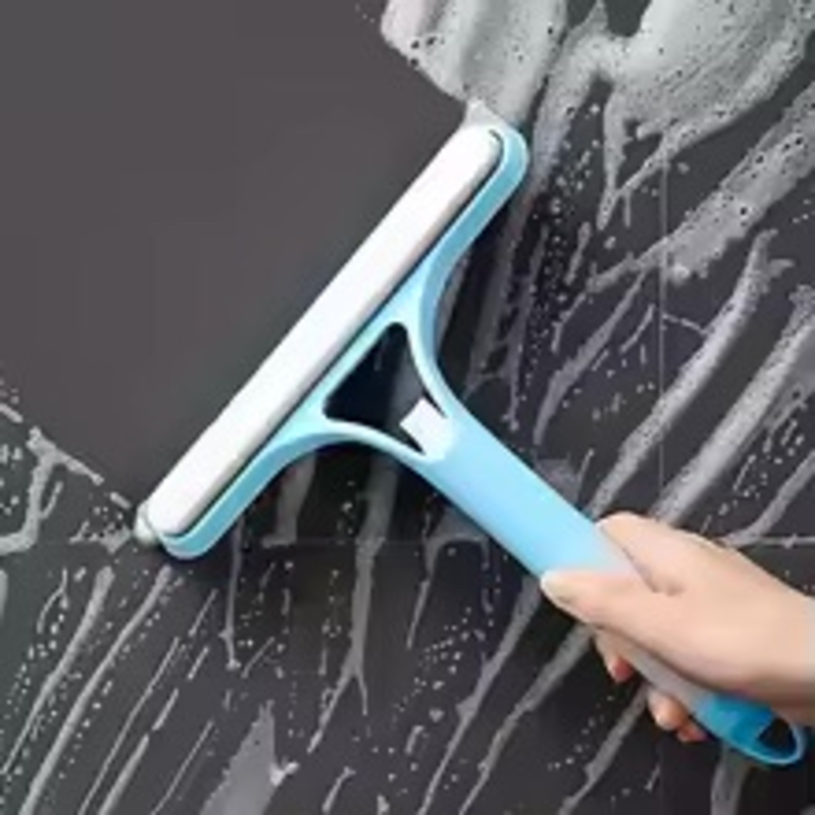 Multi-Function Window Cleaner Spray Squeegee Tool 2-in-1 Glass Wiper Streak-Free