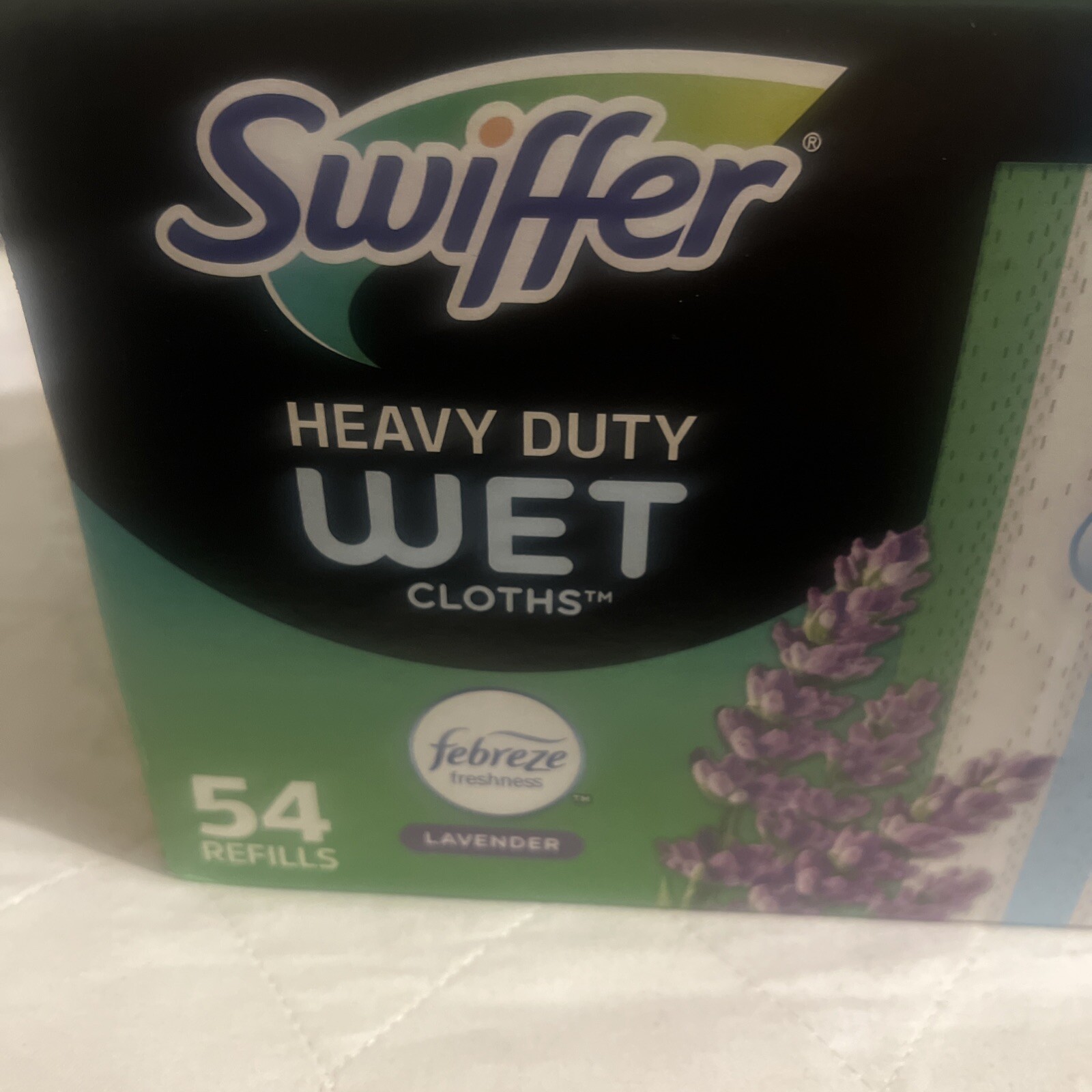 Swiffer Sweeper Heavy Duty Wet Cloths, Lavender, 54-count New In Box