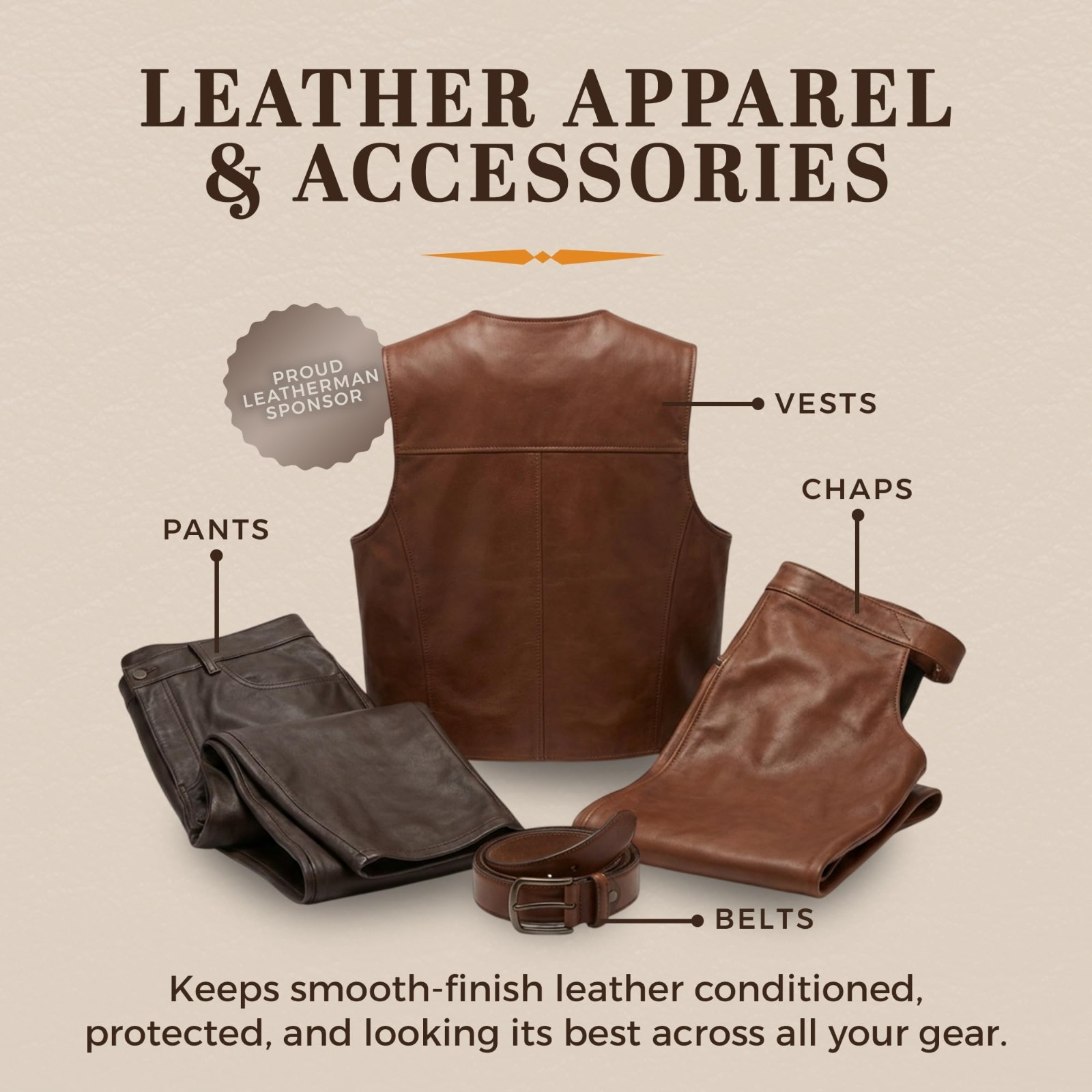 Leather Cleaner & Conditioner 8oz | Cleans, Protects & Conditions Leather | Prev