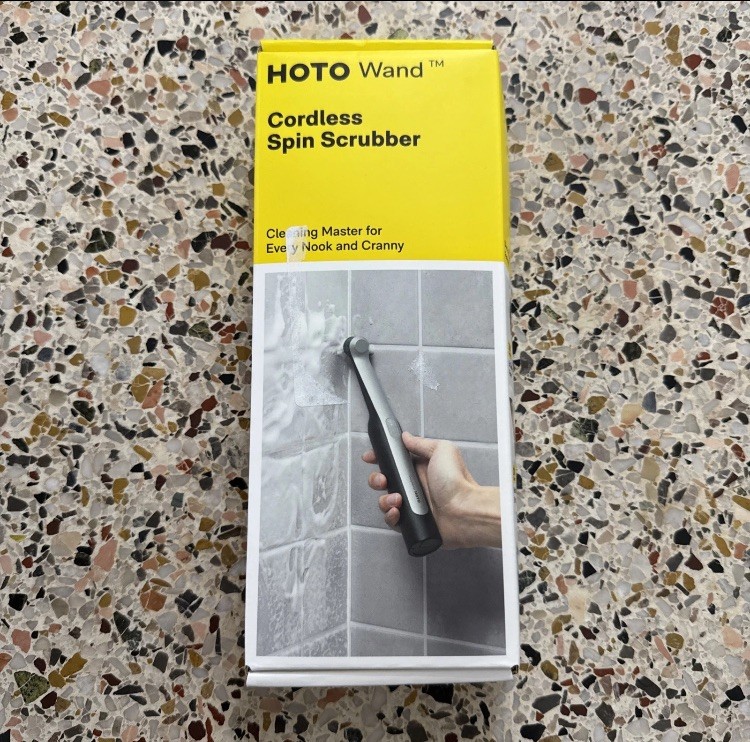 HOTO Wand Cordless Spin Scrubber Kit + 3 Microfiber Cloths Bundle – 12 Pc Set