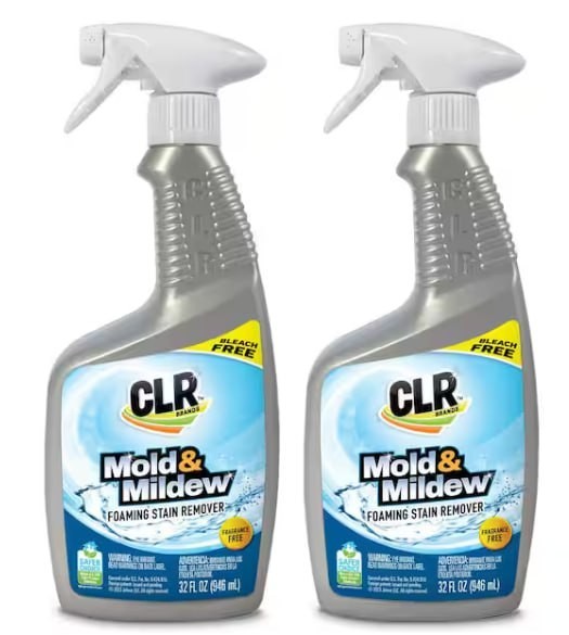 CLR Mold & Mildew Stain Remover Cleaner Spray 32 oz (2-Pack)