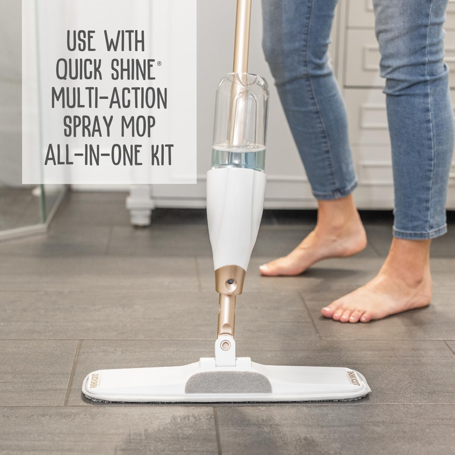 Quick Shine Floor Cleaner 27 Oz 2 Pack Hardwood Laminate Tile No Rinse