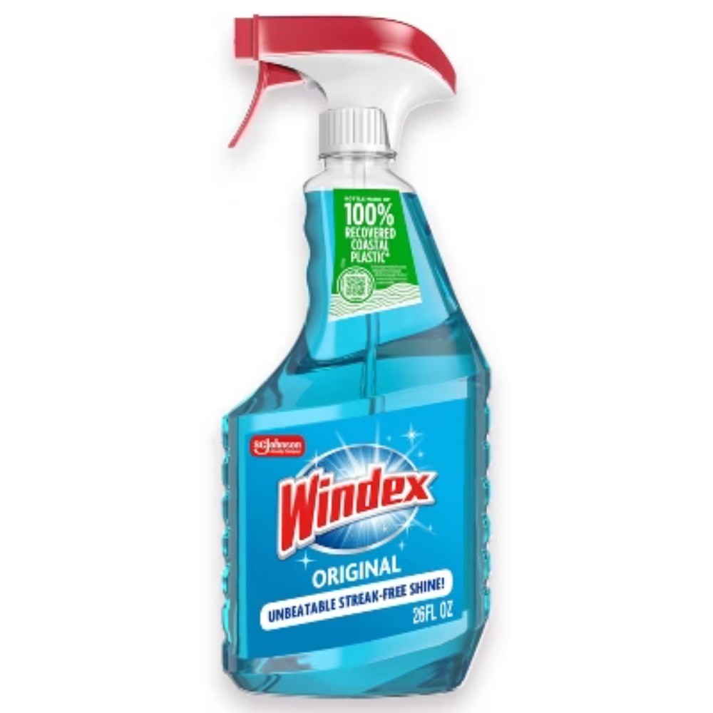 Windex Original Blue Window and Glass Cleaner Spray – 26 fl oz