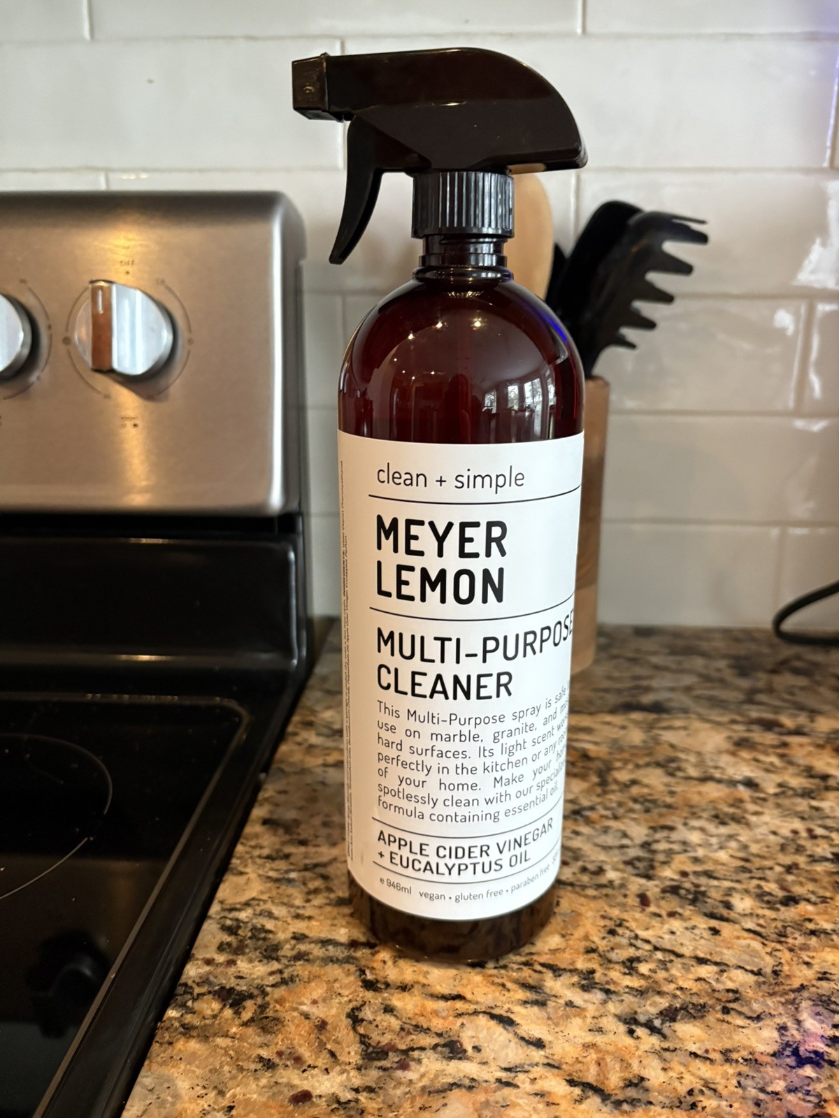 CLEAN + SIMPLE ~ MEYER LEMON Kitchen Refresher Cleaner Odor Deodorizer 946ml