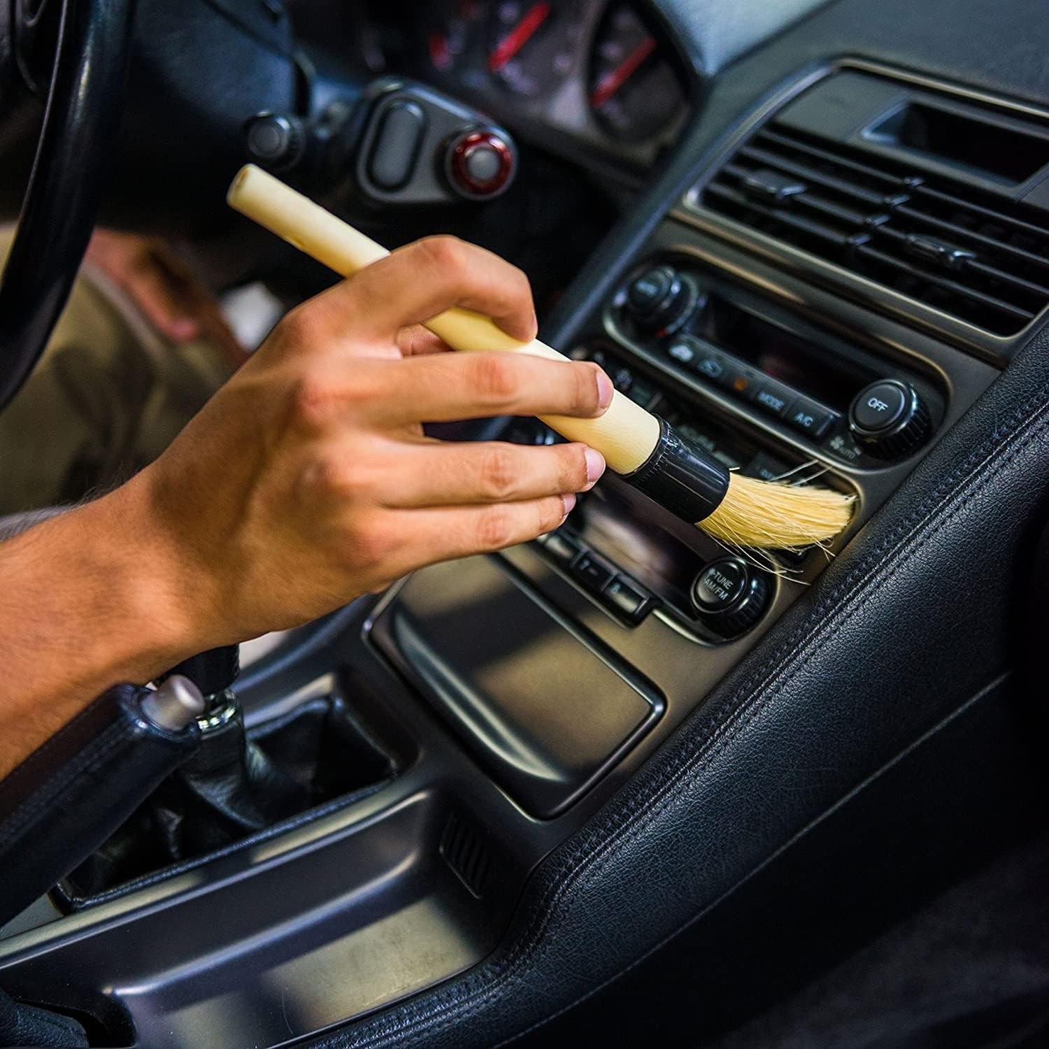 Chemical Guys Boar’s Hair Car Detailing Brush for Vents, Wheels & Trim