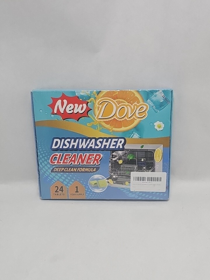 Dove@ Dishwasher Cleaner Deodorizer Descaler Tabs, 24 Pcs Heavy Duty Degreaser