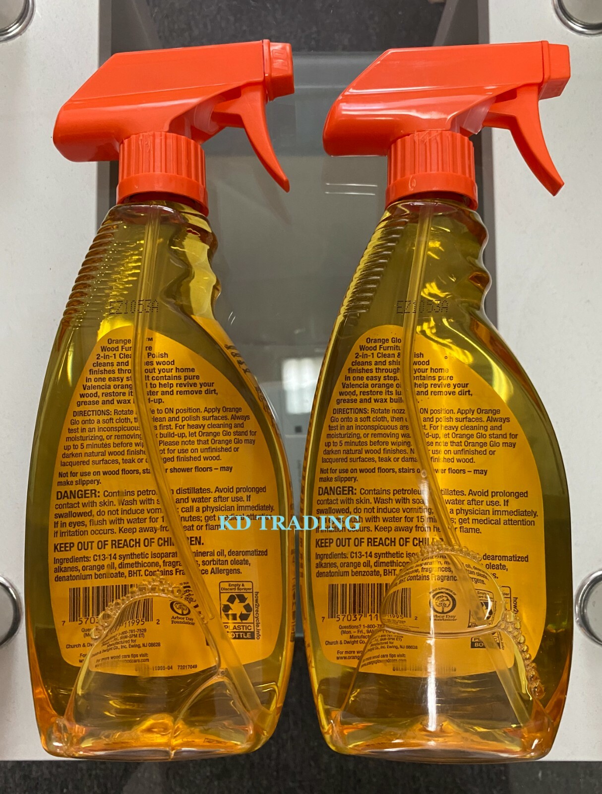(2-Pack) ORANGE GLO Wood Furniture Valencia Orange Oil CLEANER & POLISH Revive