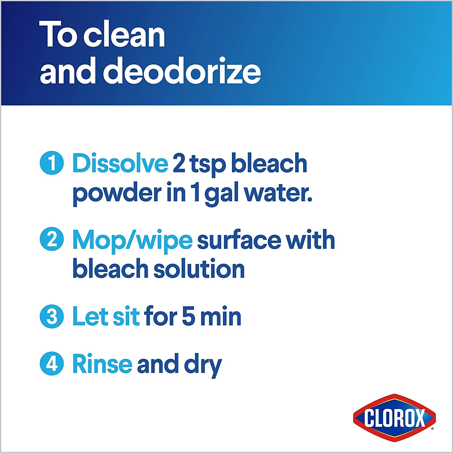 Clorox Concentrated Bleach Powder – 21.1 Oz.