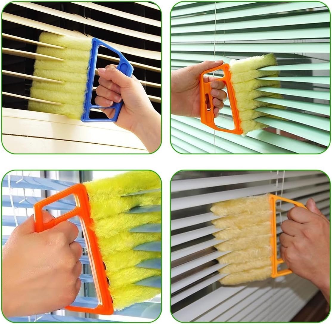 Window Cleaning Brush Tool with Ergonomic Handle for Easy Grip and Storage