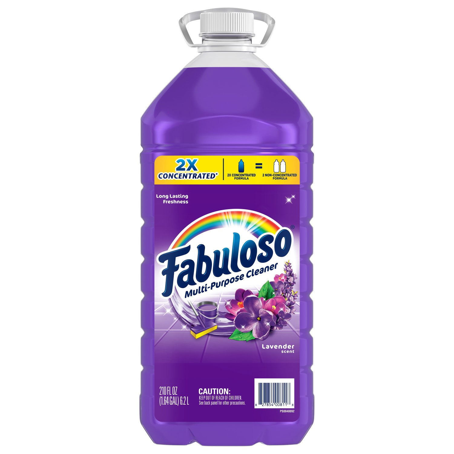 Fabuloso Multi-Purpose Cleaner, 2X Concentrated Formula, Lavender Scent, 210 oz.