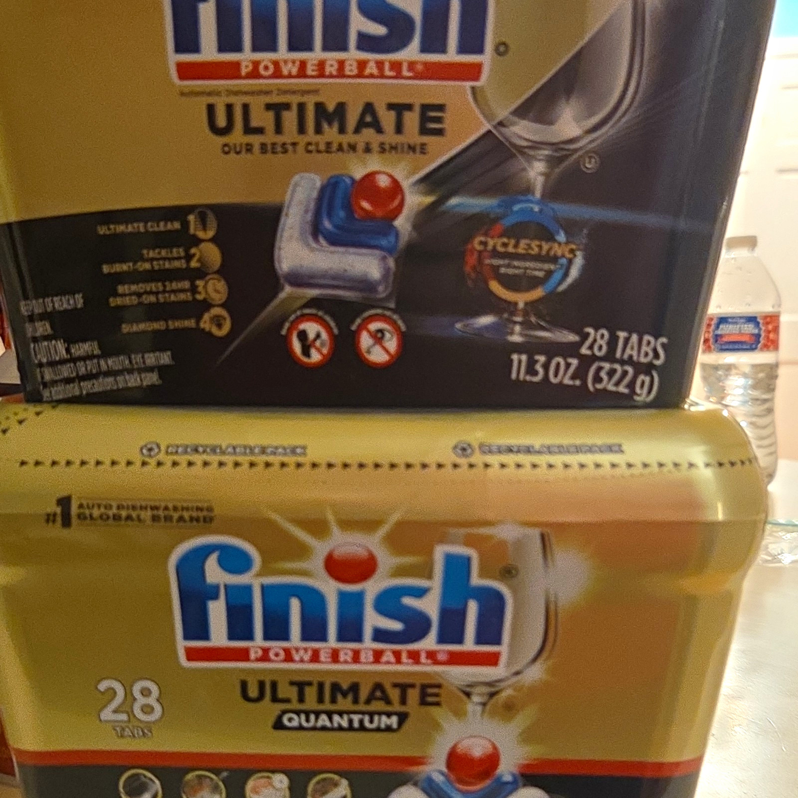 2 Finish Powerball Ultimate Quantum Dishwasher Detergent Tablets 28 ct 11.3 oz