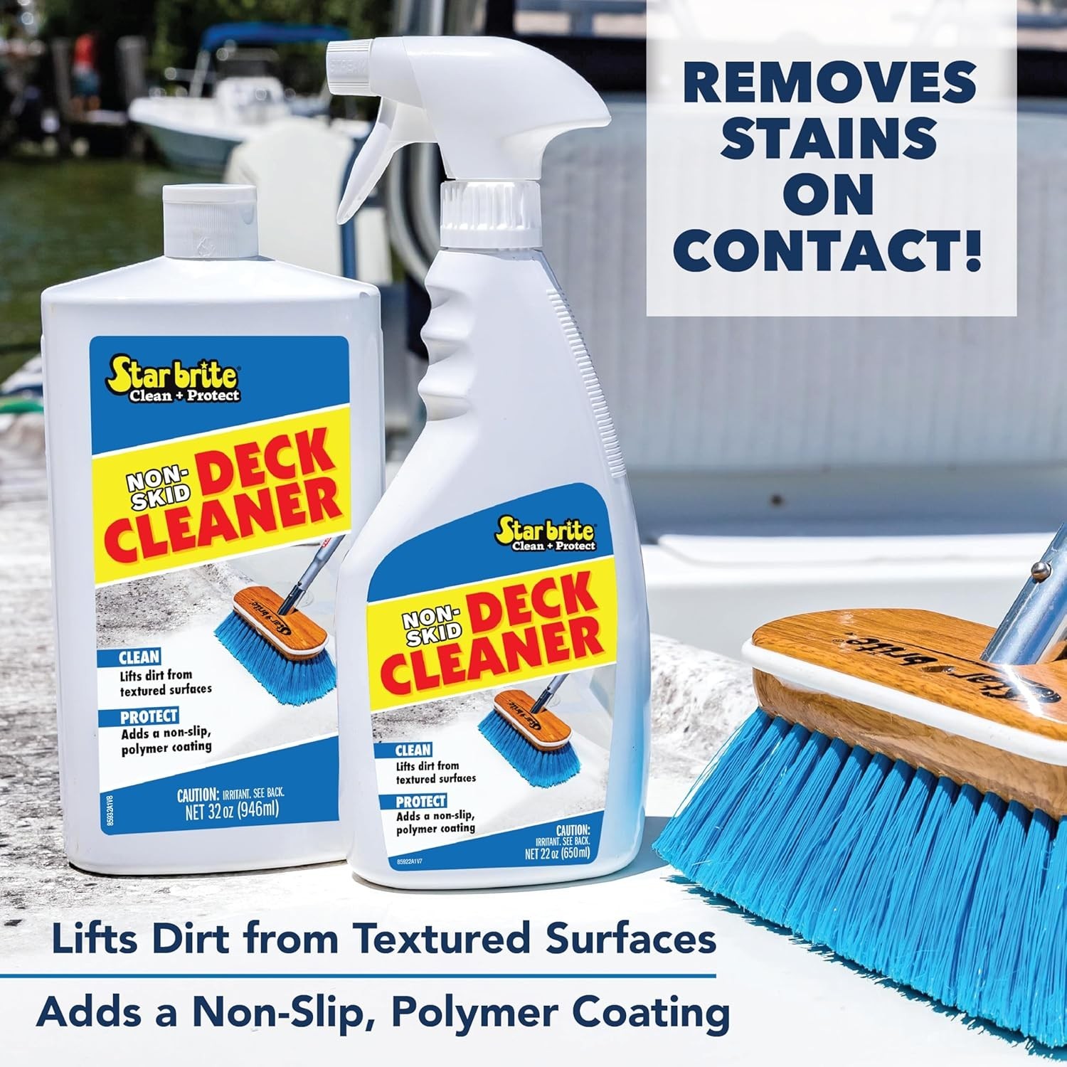 Non-Skid Deck Cleaner & Protectant – Lift Dirt & Stains From Fiberglass, Pain…